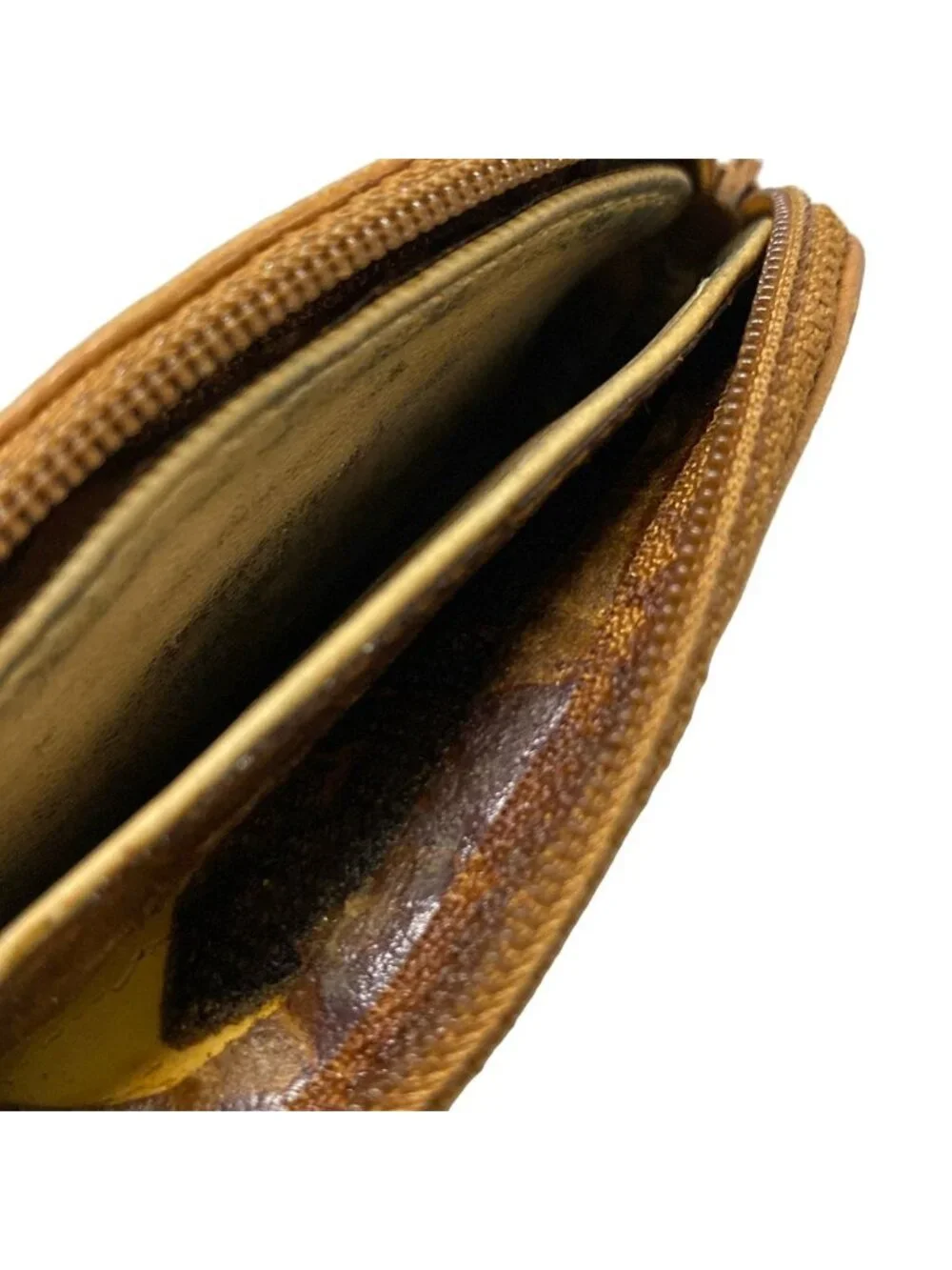 Chanel Coin Purse Dark Brown Gold Lambskin